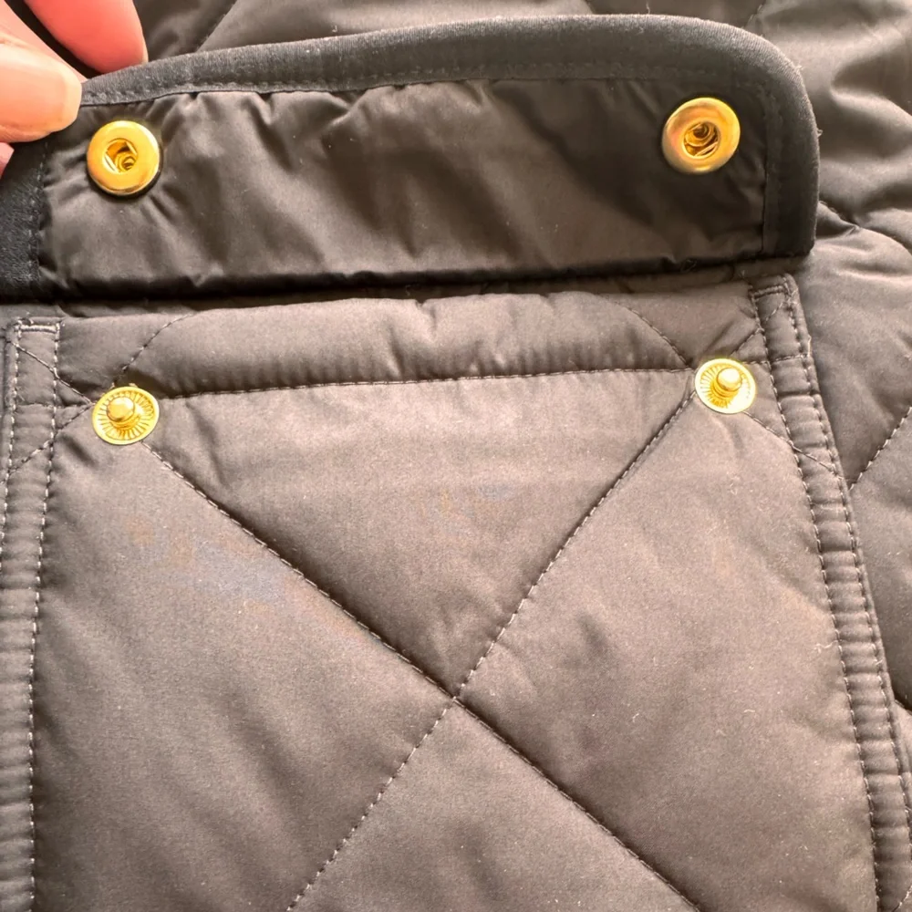 J. Crew Black Quilted Vest - Picture 3 of 3